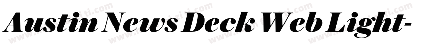 Austin News Deck Web Light字体转换